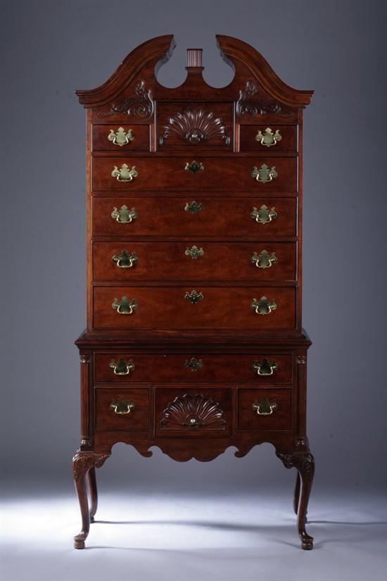 QUEEN ANNE STYLE MAHOGANY HIGHBOY