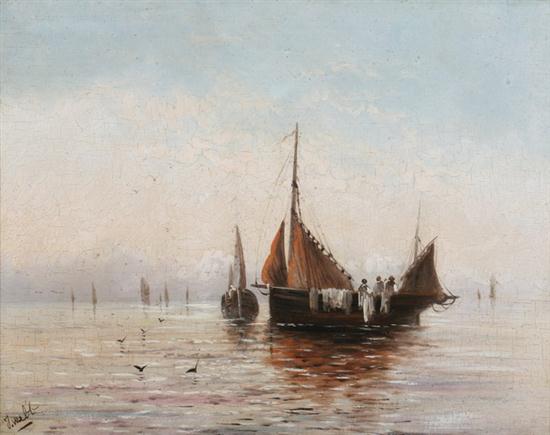 JAMES WEBB (British 1825-1895). FISHING