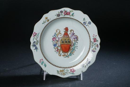 CHINESE ARMORIAL FAMILLE ROSE SOUP 1701cf