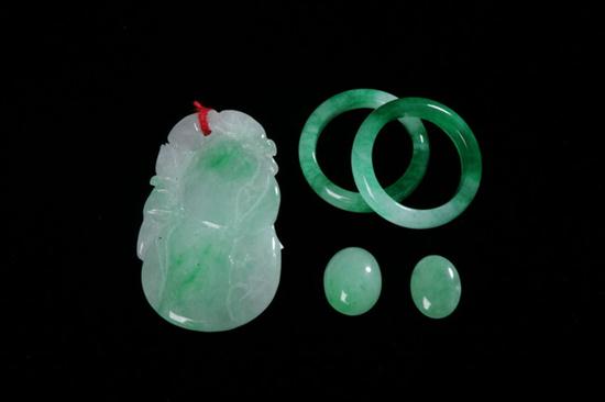 FIVE PIECES CHINESE APPLE GREEN 170213