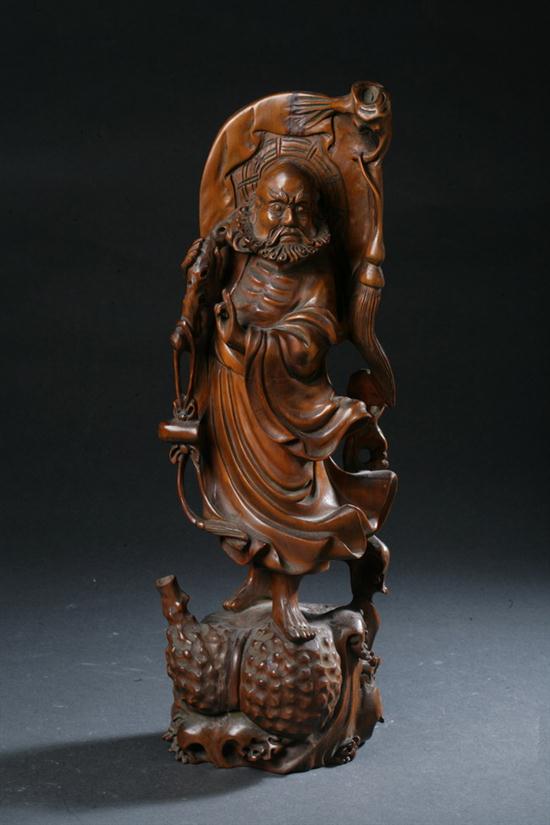 CHINESE BOXWOOD FIGURE OF IMMORTAL 170245