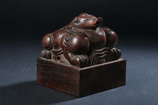 CHINESE HARDWOOD MYTHICAL ANIMAL 170247