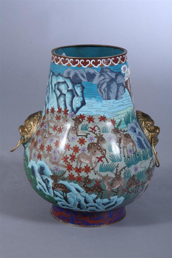 CHINESE CLOISONN ENAMEL VASE  170252