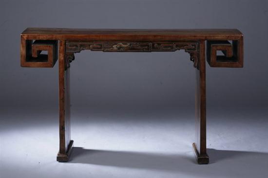 CHINESE ELMWOOD ALTAR TABLE 19th