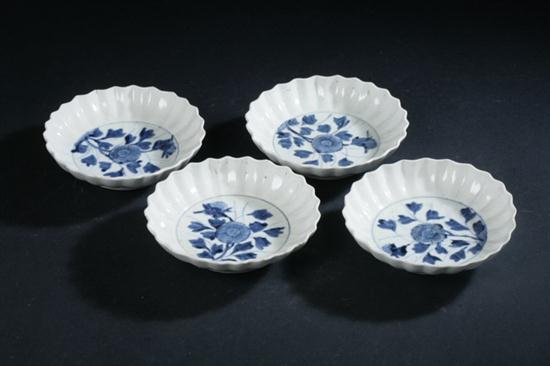 FOUR JAPANESE KAKIEMON BLUE AND 1702a6