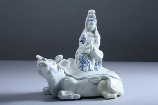 JAPANESE HIRADO BLUE AND WHITE PORCELAIN