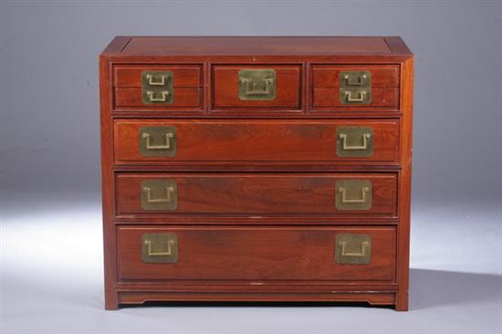PAIR CONTEMPORARY ROSEWOOD CHEST OF DRAWERS  17034a
