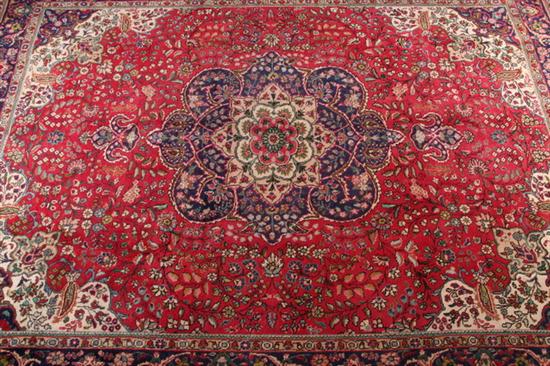 PERSIAN TABRIZ RUG. - 9 ft. 8 in.