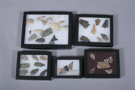 19 NATIVE AMERICAN ARROWHEADS. From