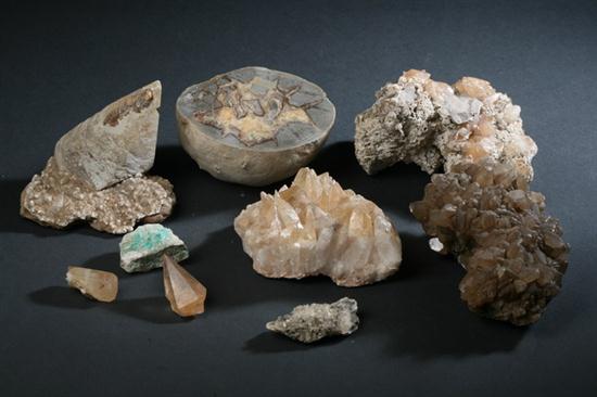 COLLECTION CALCITE MINERALS. Including
