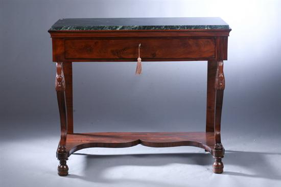 CHARLES X MAHOGANY MARBLE TOP PIER 17044e