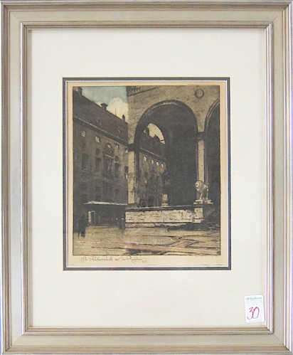 LUIGI KASIMIR ETCHING (Austria