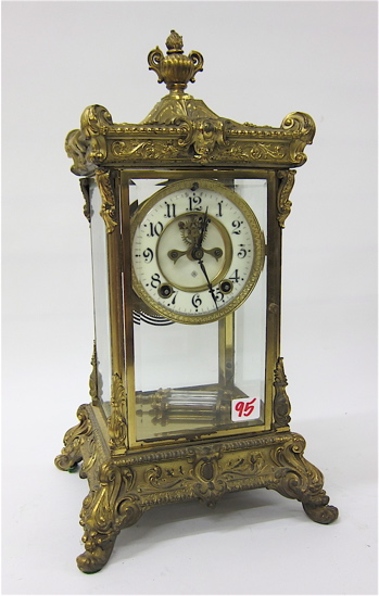 CRYSTAL REGULATOR MANTEL CLOCK Ansonia