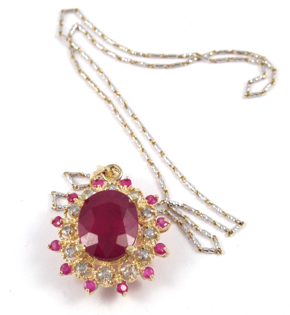 RUBY DIAMOND AND FOURTEEN KARAT 170597