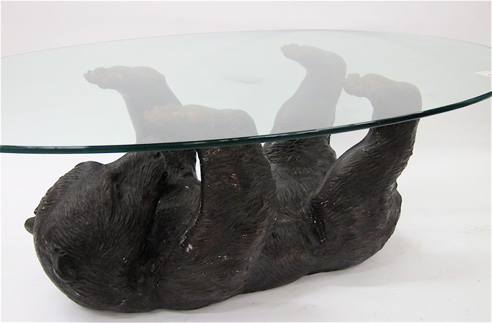 BRONZE BEAR COFFEE TABLE featuring 170599