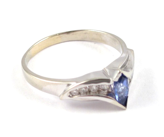 TANZANITE DIAMOND AND WHITE GOLD 1705e5