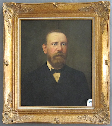 A.F. GRABER OIL ON PANEL portrait