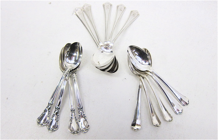 14 PIECE ASSORTED COLLECTION SILVER 17067e