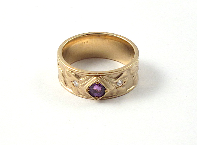 AMETHYST DIAMOND AND FOURTEEN KARAT 170707