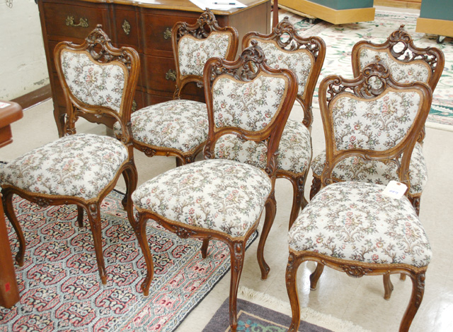 A SET OF SIX LOUIS XV STYLE SIDE 170765