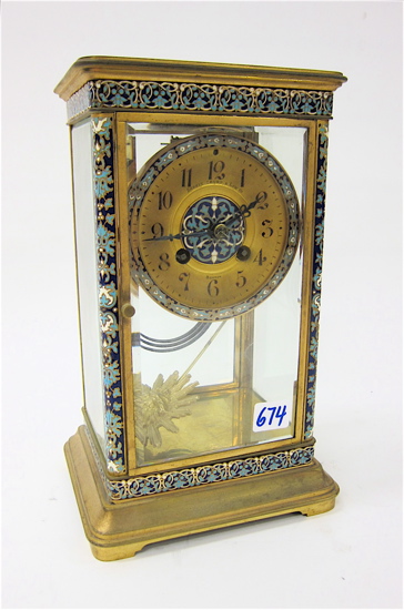 CRYSTAL REGULATOR MANTEL CLOCK 17077d