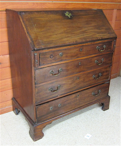 GEORGE III MAHOGANY SLANT FRONT 170779