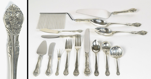 74 PIECE GORHAM STERLING FLATWARE 1707ad