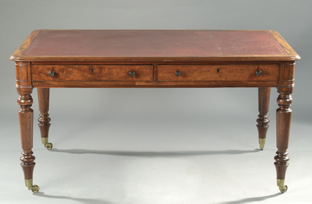 GEORGE IV MAHOGANY LIBRARY TABLE 1707d9