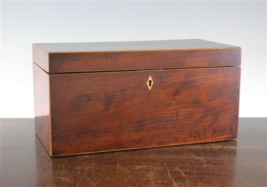 A late George III mahogany and