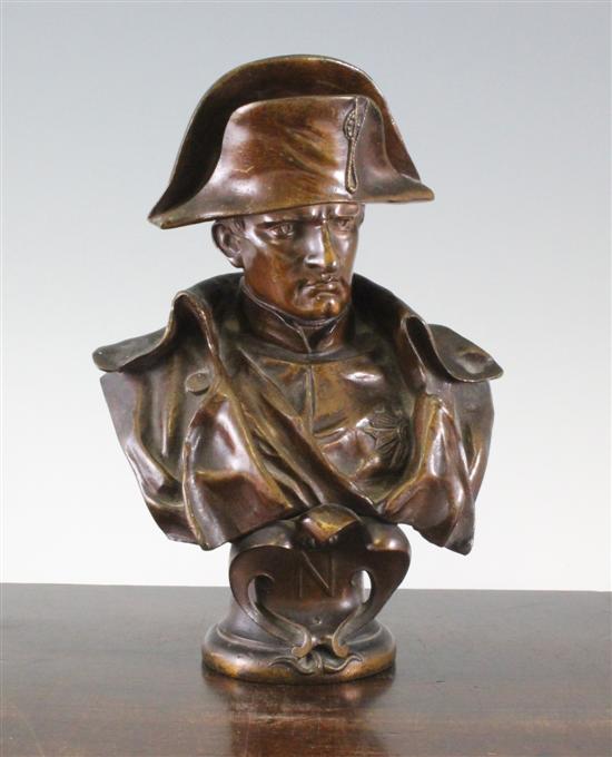 A 19th century bronze bust of Napoleon 170880