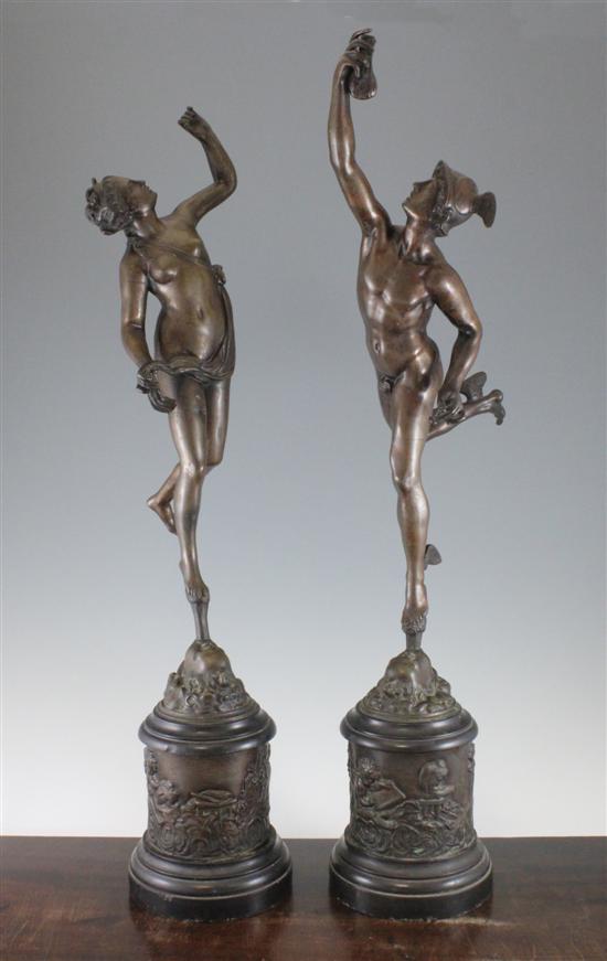 After Giambologna a pair of bronze