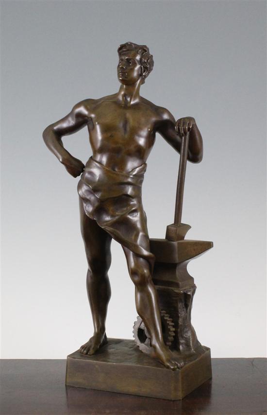 A late 19th century French bronze 17087e