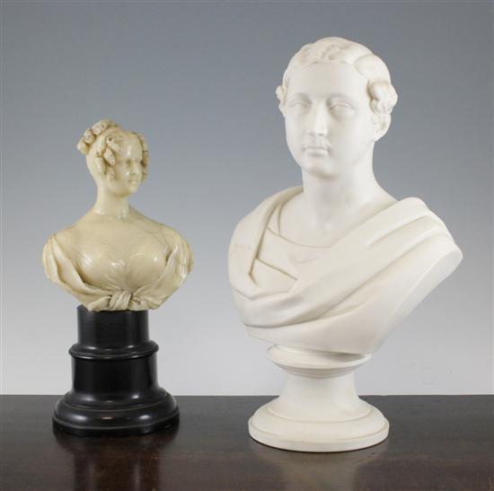 A Worcester parian bust of a Royal 1708c6