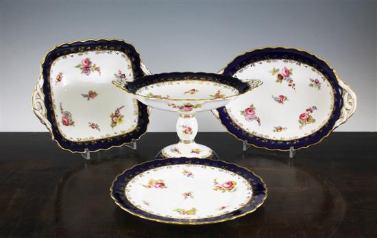 A Coalport fourteen piece dessert 1708c8