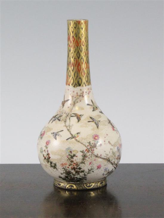 A Japanese Satsuma style bottle 1708da