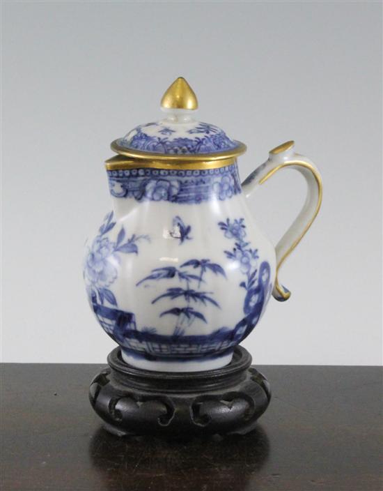 A Chinese blue and white cream