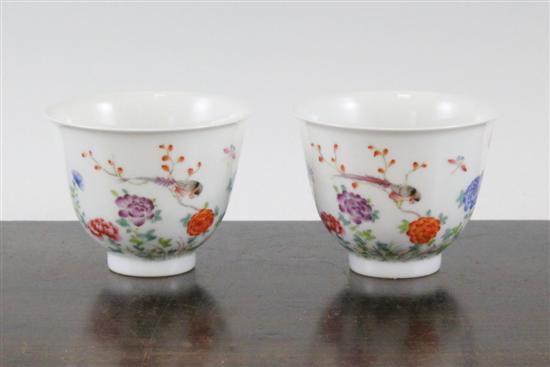 A pair of Chinese famille rose