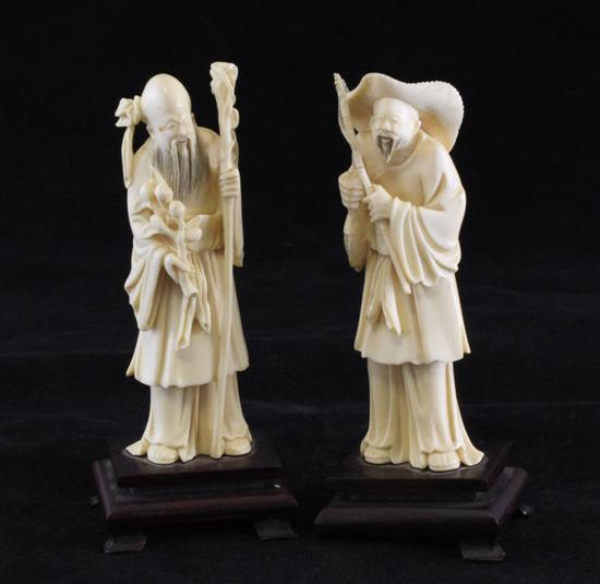 Two Chinese ivory figures second 170935