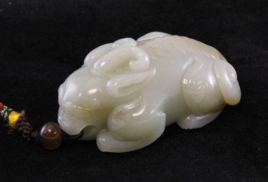 A Chinese pale celadon jade figure 170941