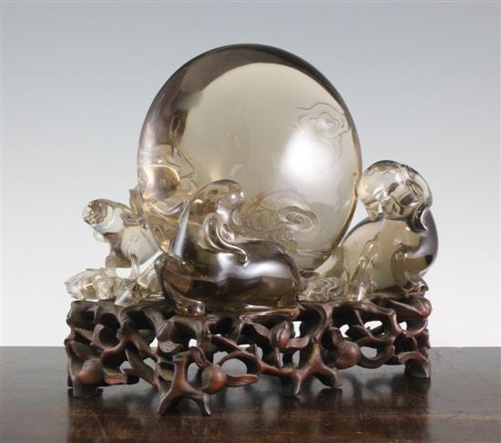 A Chinese smoky quartz boulder 170943