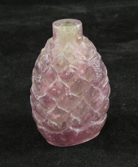 A Chinese amethyst quartz snuff 17093d