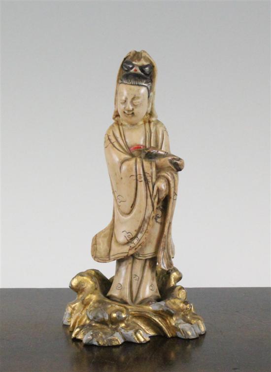 A Chinese soapstone figure of Guanyin 170944