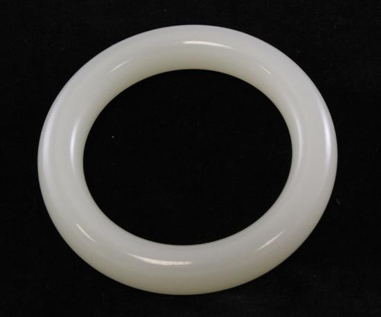 A Chinese bangle probably white