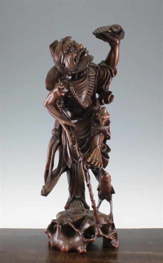 A large Chinese hardwood figure 17095d