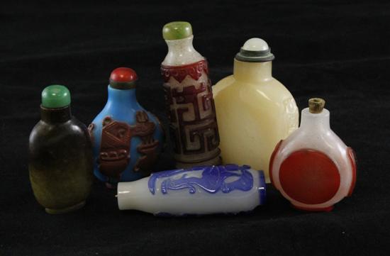 Six Chinese snuff bottles 19th 20th 170960