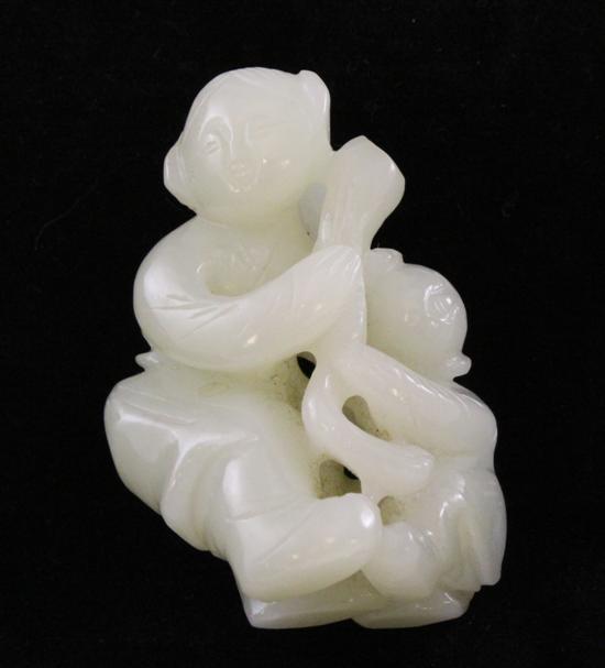 A Chinese pale celadon jade carving 170959