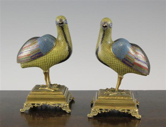 A pair of Chinese cloisonne enamel 17096a