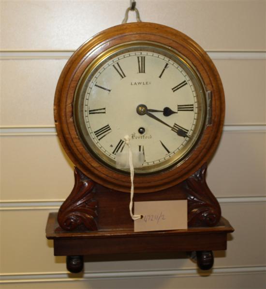 A William IV mahogany wall timepiece