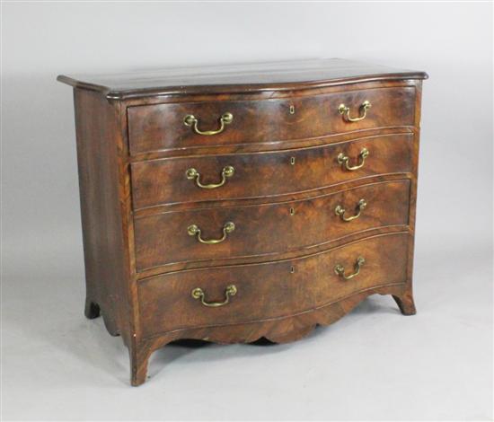 A George III serpentine mahogany 1709b6