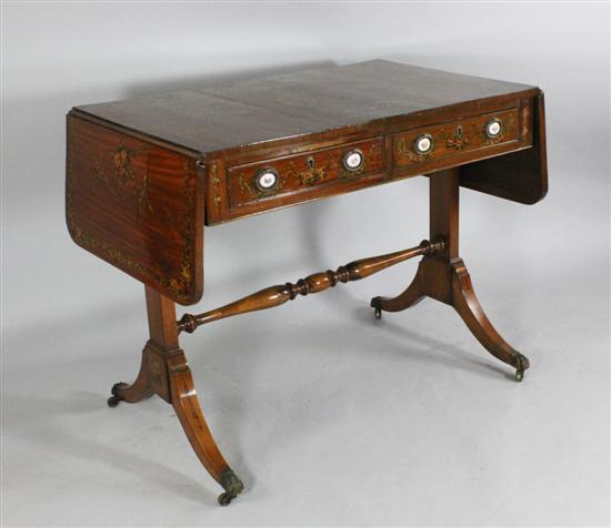 A George III satinwood sofa table 1709b9